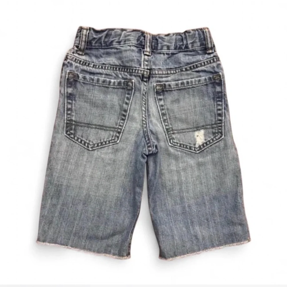 Old Navy Boys Distressed Denim Shorts Size 6 Adj Waist
